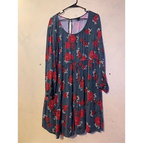 TORRID Sz 3 Mini Challis Floral Skater Dress - Picture 2 of 8